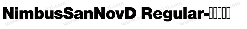 NimbusSanNovD Regular字体转换